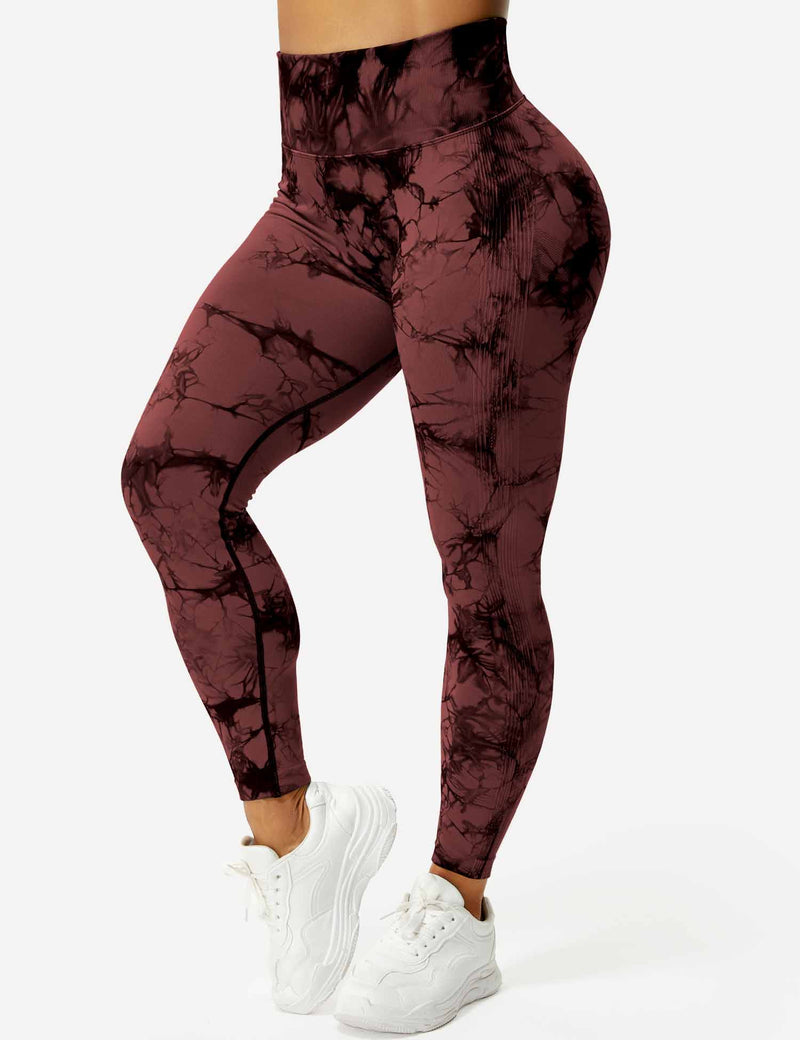 Comfortable Tie Dye Leggings - Ivy-Black Blue-S-State of Style