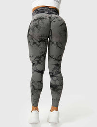 Comfortable Tie Dye Leggings - Ivy-Black Blue-S-State of Style