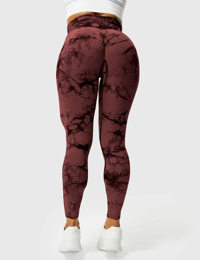 Comfortable Tie Dye Leggings - Ivy-Black Blue-S-State of Style
