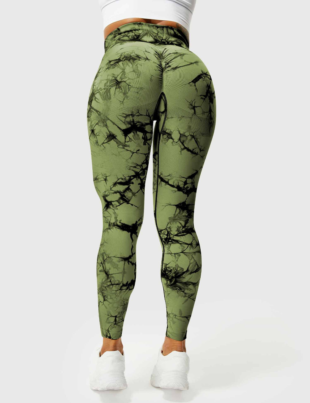 Comfortable Tie Dye Leggings - Ivy-Black Blue-S-State of Style