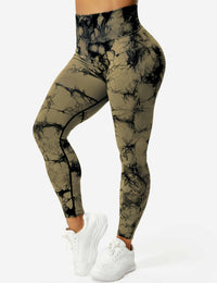 Comfortable Tie Dye Leggings - Ivy-Black Blue-S-State of Style