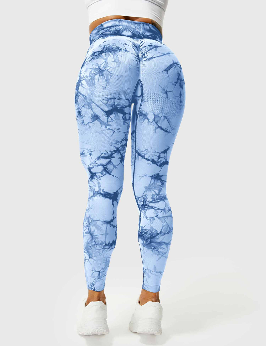 Comfortable Tie Dye Leggings - Ivy-Black Blue-S-State of Style