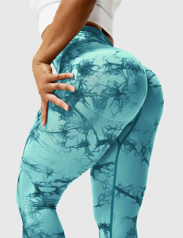 Comfortable Tie Dye Leggings - Ivy-Black Blue-S-State of Style