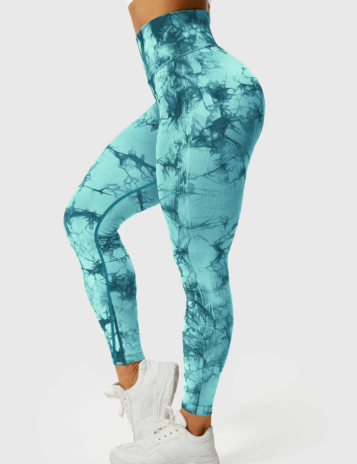 Comfortable Tie Dye Leggings - Ivy-Black Blue-S-State of Style