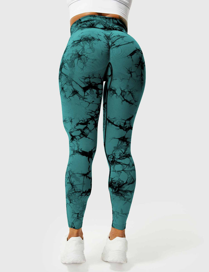 Comfortable Tie Dye Leggings - Ivy-Black Blue-S-State of Style