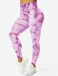 Comfortable Tie Dye Leggings - Ivy-Black Blue-S-State of Style