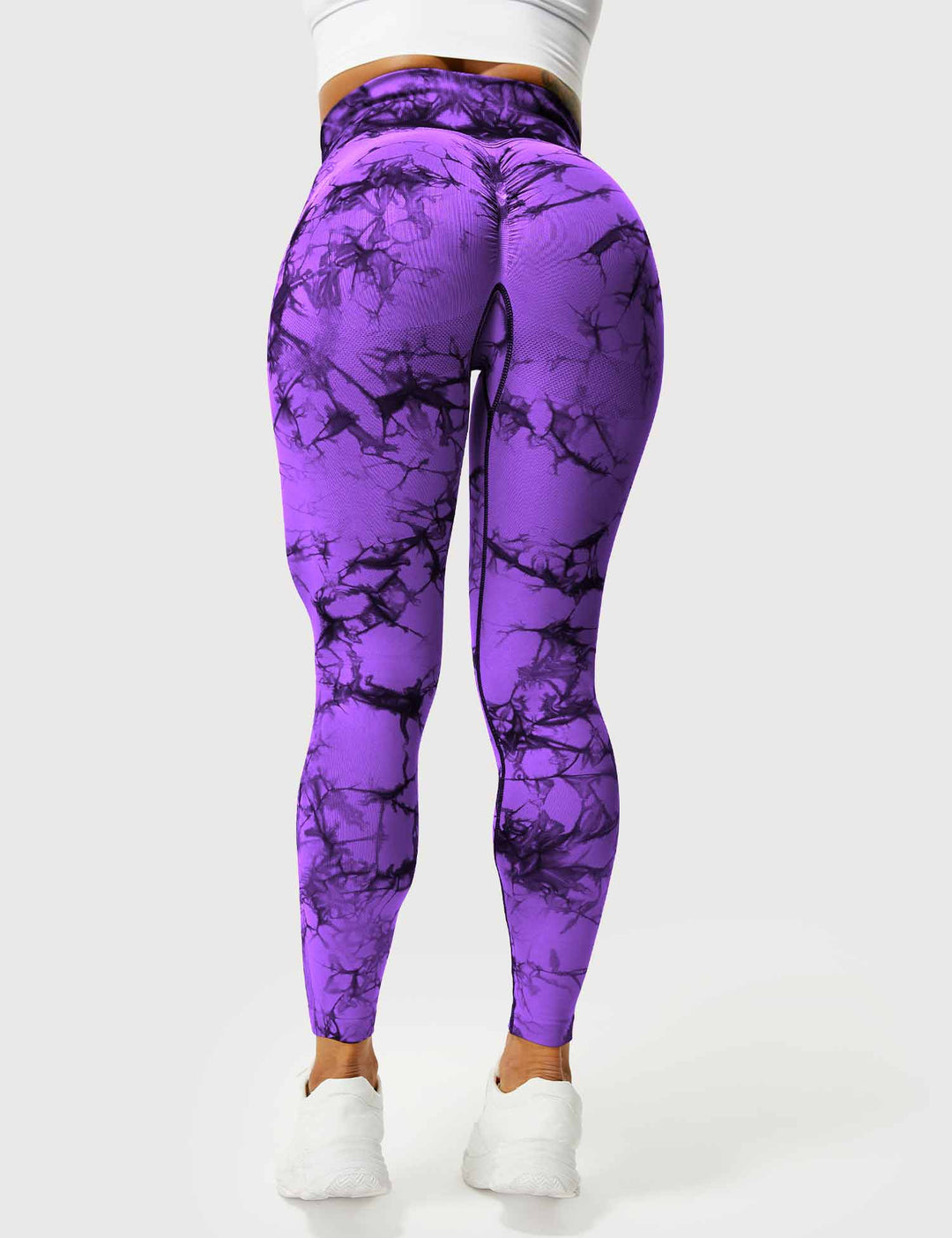 Comfortable Tie Dye Leggings - Ivy-Black Blue-S-State of Style
