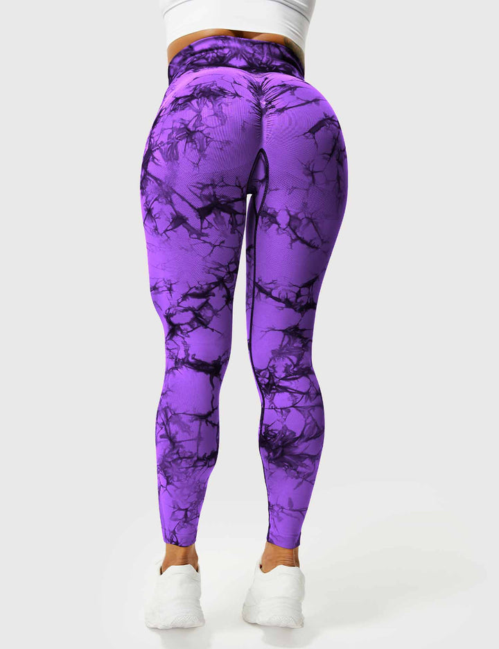 Comfortable Tie Dye Leggings - Ivy-Black Blue-S-State of Style