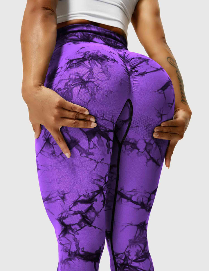Comfortable Tie Dye Leggings - Ivy-Black Blue-S-State of Style