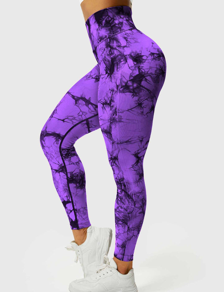 Comfortable Tie Dye Leggings - Ivy-Black Blue-S-State of Style