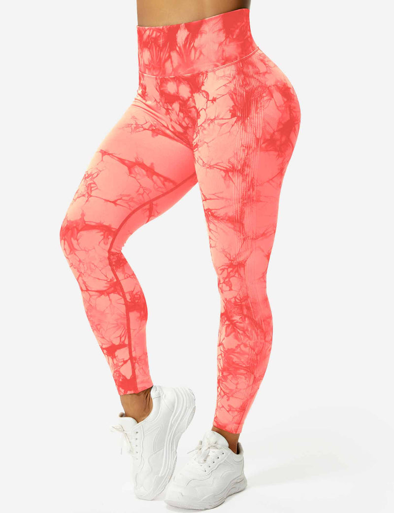 Comfortable Tie Dye Leggings - Ivy-Black Blue-S-State of Style