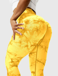 Comfortable Tie Dye Leggings - Ivy-Black Blue-S-State of Style