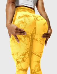 Comfortable Tie Dye Leggings - Ivy-Black Blue-S-State of Style