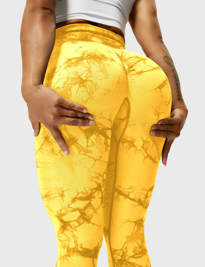 Comfortable Tie Dye Leggings - Ivy-Black Blue-S-State of Style