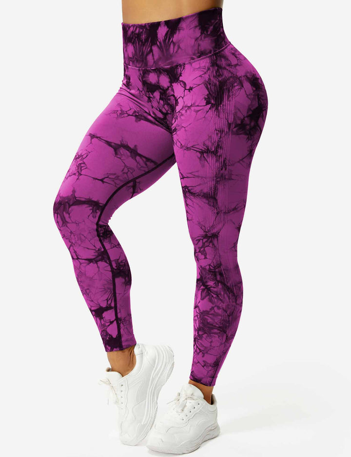 Comfortable Tie Dye Leggings - Ivy-Black Blue-S-State of Style