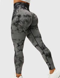 Comfortable Tie Dye Leggings - Ivy-Black Grey-S-State of Style