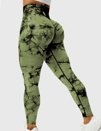 Comfortable Tie Dye Leggings - Ivy-Green-S-State of Style