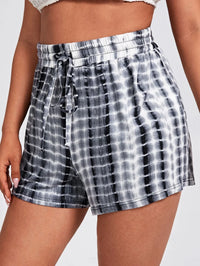 Comfortable Tie-Dye Shorts for a Relaxed Summer Vibe-Black-2XL-State of Style