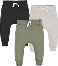 Comfortable Toddler Jogging Pants - 3-Pack Essentials-Black-12-18 months-State of Style