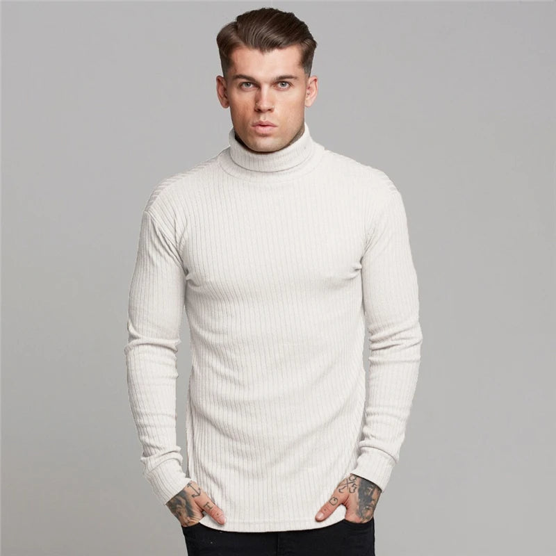 Comfortable Turtleneck Sweater - Oliver-White-M-State of Style