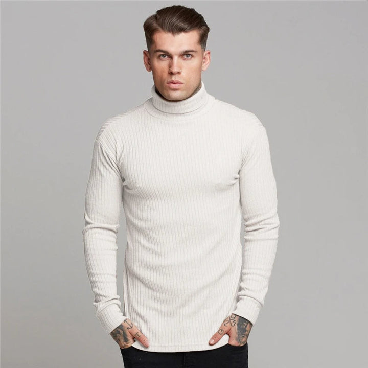 Comfortable Turtleneck Sweater - Oliver-White-M-State of Style