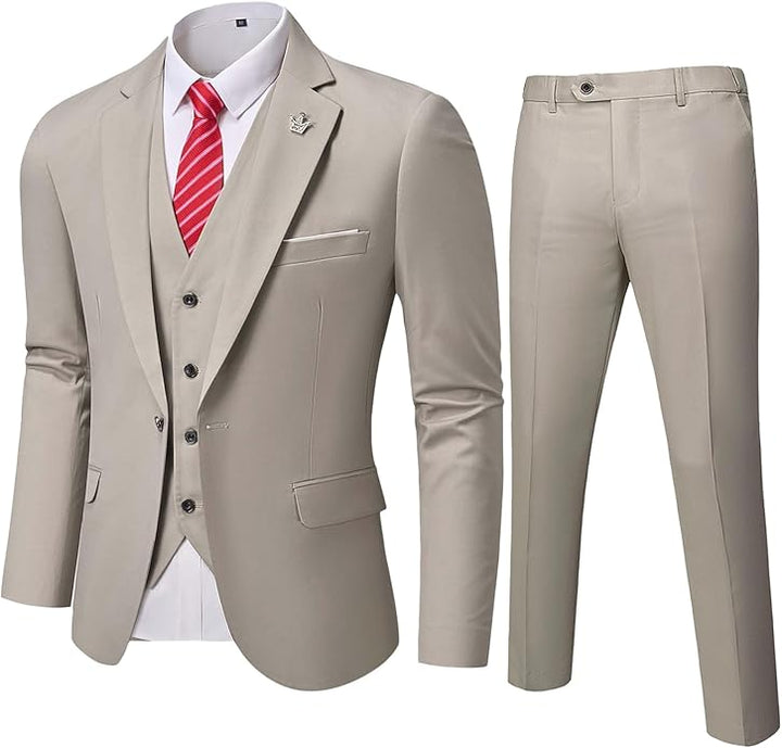 Comfortable Two-Piece Men's Suit - Ralph-Beige-XS-State of Style
