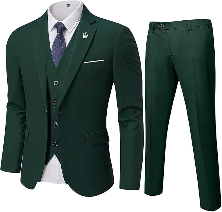 Comfortable Two-Piece Men's Suit - Ralph-Dark Green-XS-State of Style