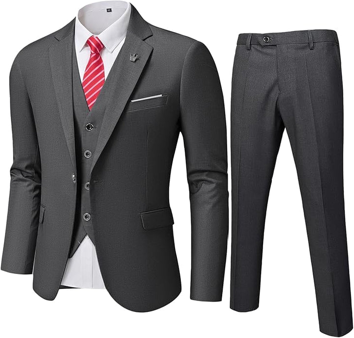 Comfortable Two-Piece Men's Suit - Ralph-Dark Grey-XS-State of Style
