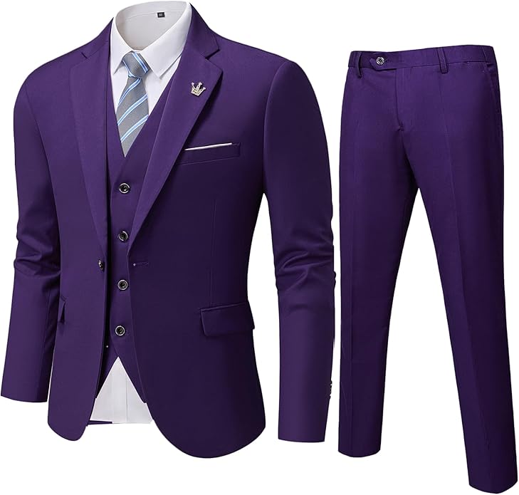 Comfortable Two-Piece Men's Suit - Ralph-Dark Purple-XS-State of Style