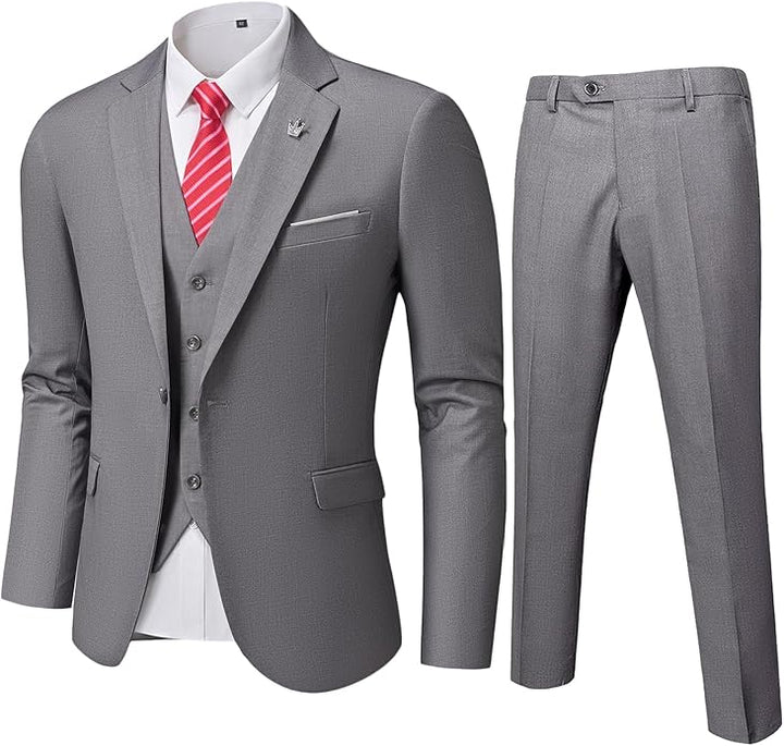 Comfortable Two-Piece Men's Suit - Ralph-Light Grey-XS-State of Style