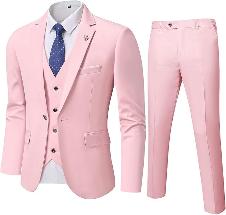 Comfortable Two-Piece Men's Suit - Ralph-Light Pink-XS-State of Style