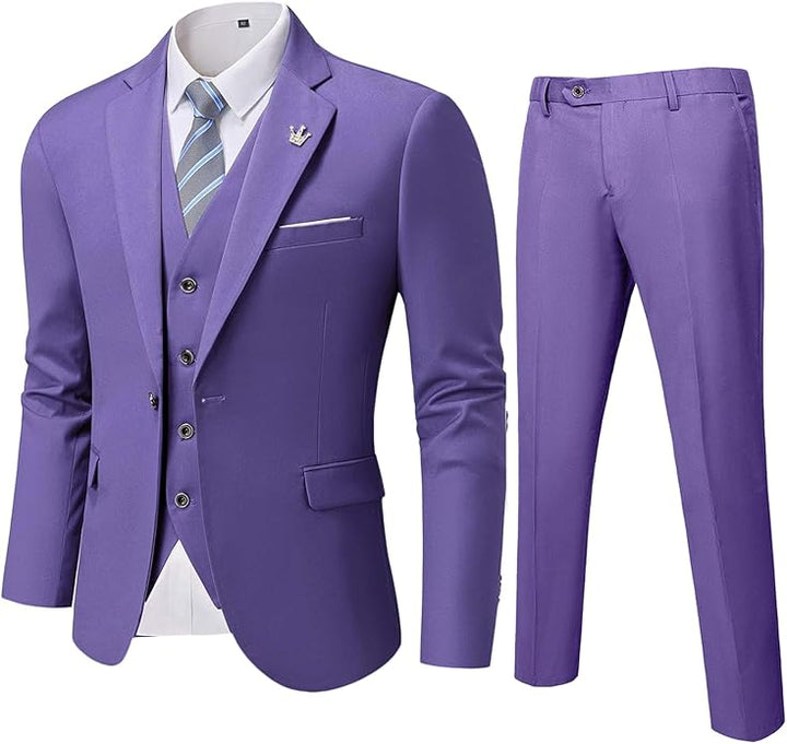 Comfortable Two-Piece Men's Suit - Ralph-Purple-XS-State of Style