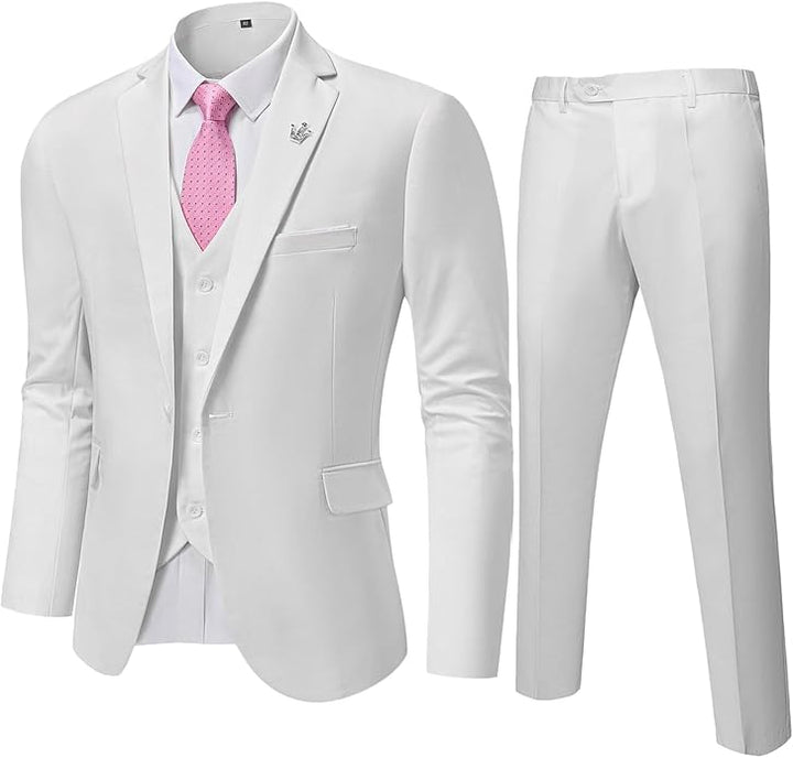 Comfortable Two-Piece Men's Suit - Ralph-White-XS-State of Style