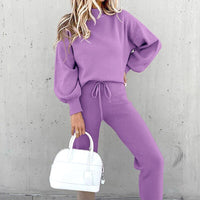Comfortable Two-Piece Tracksuit - Zoë-Purple-S-State of Style