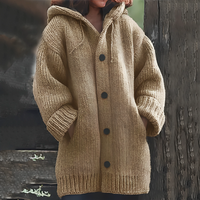 Comfortable Warm Women's Cardigan - Sophie-Brown-S-State of Style