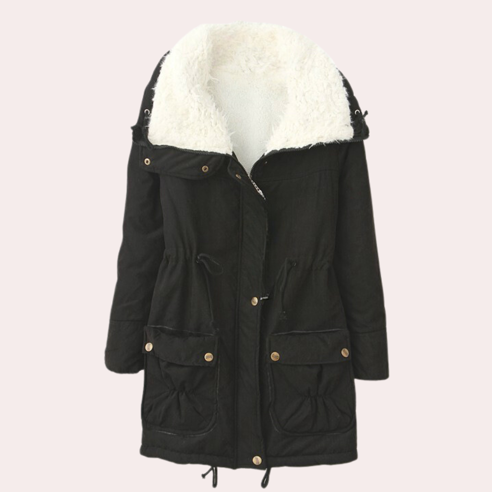 Comfortable Warm Women's Coat - Noelle-Black-XS-State of Style