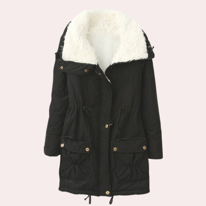 Comfortable Warm Women's Coat - Noelle-Black-XS-State of Style