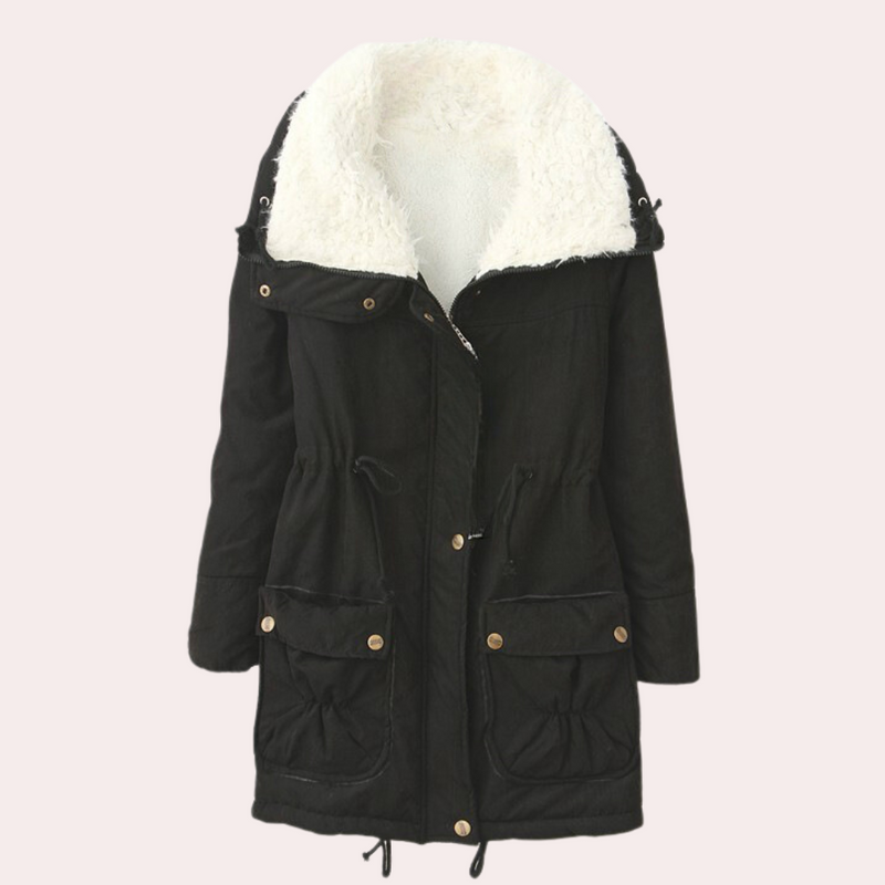 Comfortable Warm Women's Coat - Noelle-Black-XS-State of Style