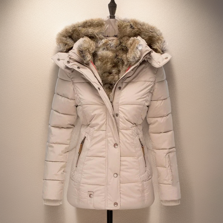 Comfortable Warm Women's Winter Coat - Elodie-Light Pink-S-State of Style