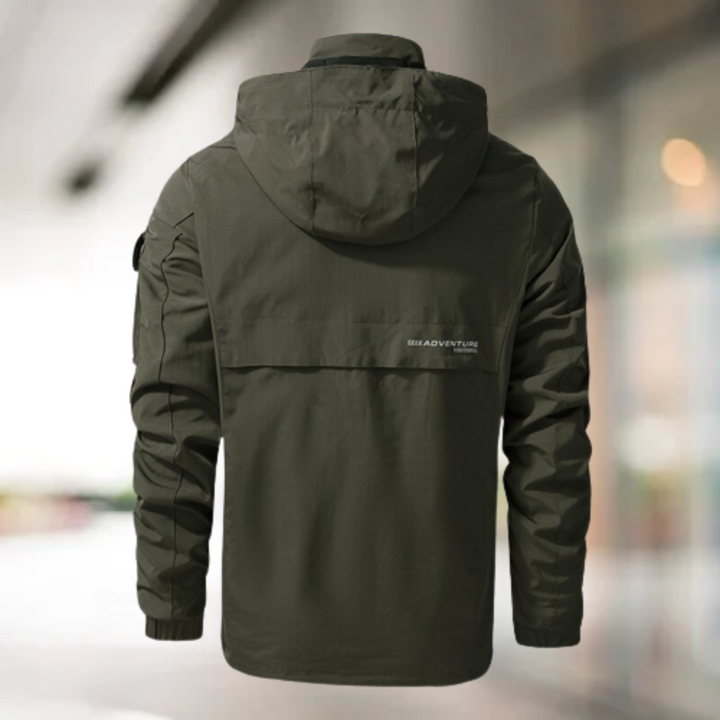 Comfortable Windproof Men's Bomber Jacket - Jasper-Olive Green-M-State of Style