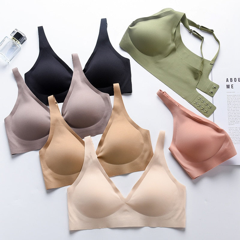 Comfortable Wireless Bra-Green-One Size-S (8AB 10A)-State of Style