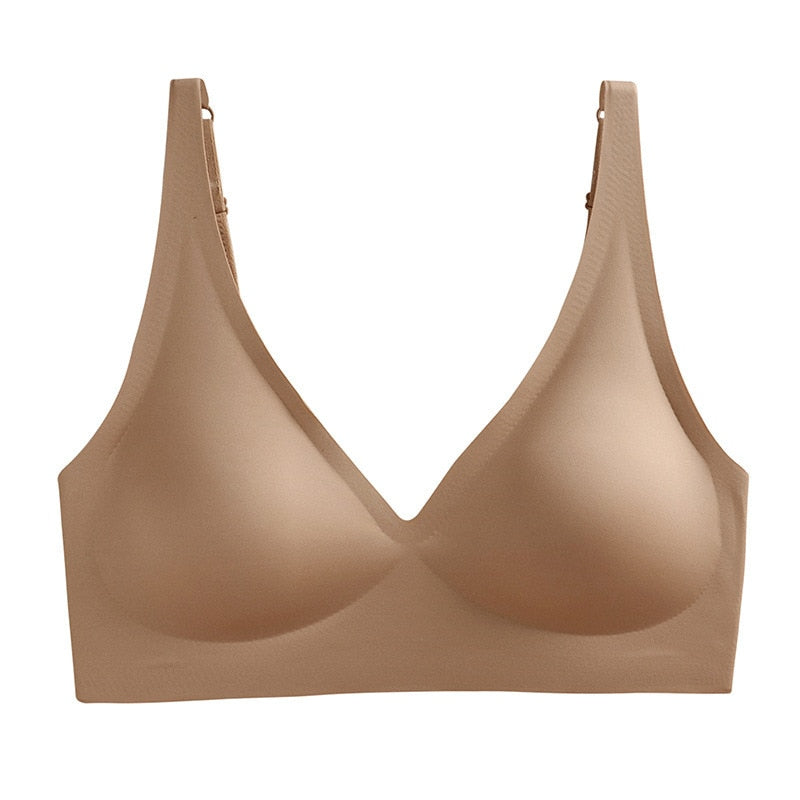 Comfortable Wireless Bra-Khaki-One Size-S (8AB 10A)-State of Style