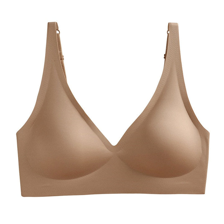 Comfortable Wireless Bra-Khaki-One Size-S (8AB 10A)-State of Style