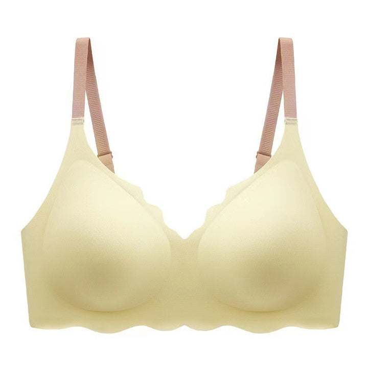 Comfortable Wireless Bra-Style 2 Yellow-One Size-S (8AB 10A)-State of Style