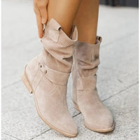 Comfortable Women's Ankle Boots - BellaStep-Beige-4.5-State of Style