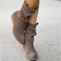 Comfortable Women's Ankle Boots - BellaStep-Dark Grey-4.5-State of Style
