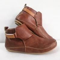 Comfortable Women's Ankle Boots - ErgoFit-Dark Brown-5-State of Style