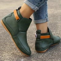 Comfortable Women's Ankle Boots - ErgoFit-Green-5-State of Style