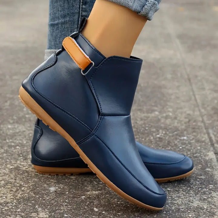 Comfortable Women's Ankle Boots - ErgoFit-Green-5-State of Style