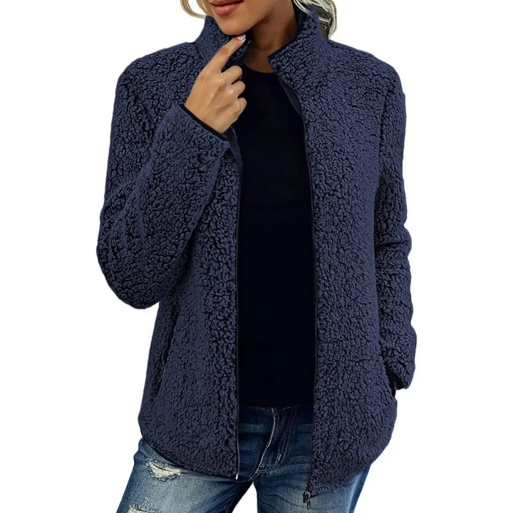 Comfortable Women’s Fleece Vest - Petra-Dark Blue-S-State of Style